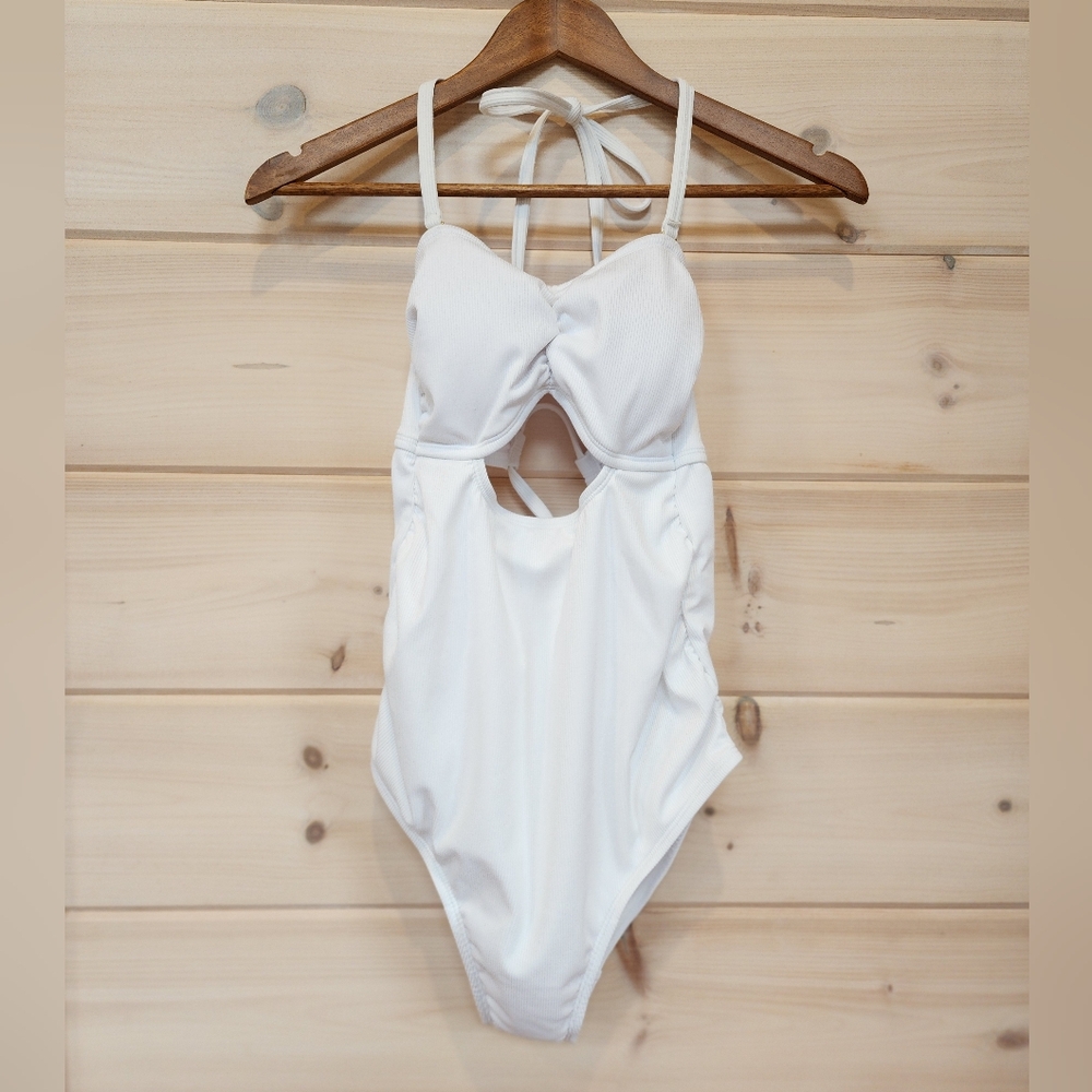 Isabel Maternity by Ingrid & Isabel White One Piece Swimsuit